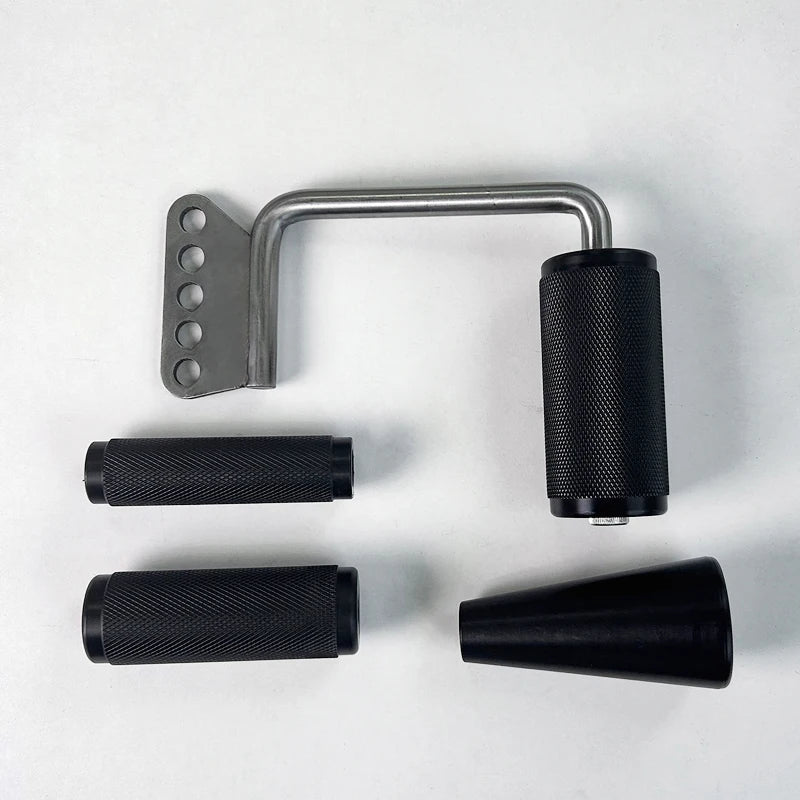 Ergonomic Steel Cable Machine Attachments,Pull Up Handles, Cable Handles, Gym Equipment, Exercise Handles for LAT, Home