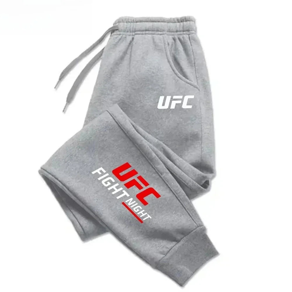 Mens Casual Pants Autumn Winter Sweatpants Gym Trousers Fashion Solid Color Workout Long Pants Men Running Jogger Sports