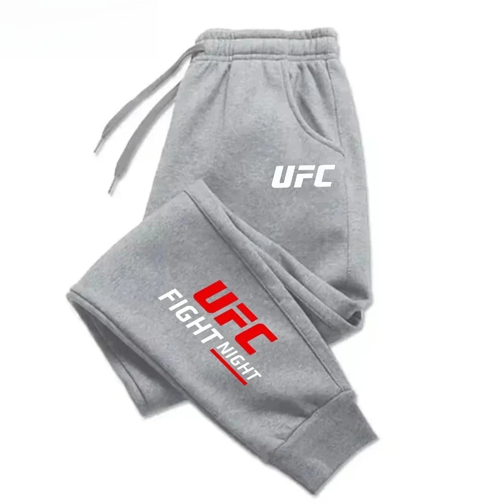 Mens Casual Pants Autumn Winter Sweatpants Gym Trousers Fashion Solid Color Workout Long Pants Men Running Jogger Sports