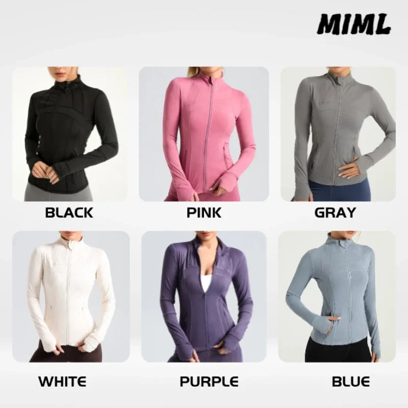 MINL Women's Sport Top Fitness Gym Workout Running Pilates Yoga Clothes with Sleeves - Comfortable Gym Wear Shirt for Fitness En